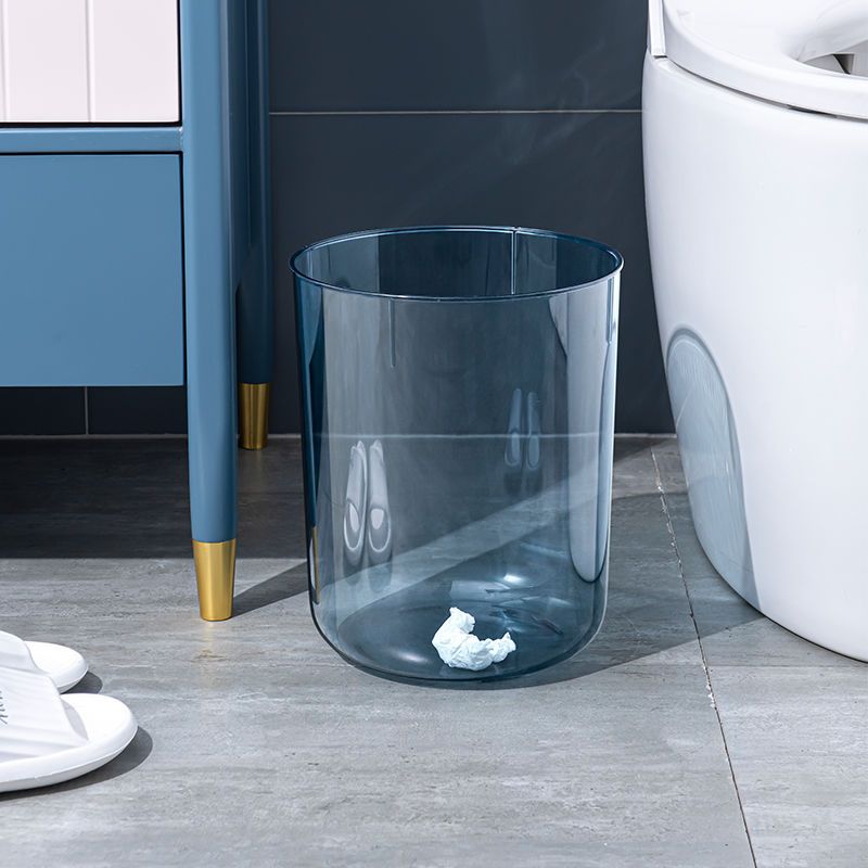Household Transparent Trash Can Classification Living Room Bedroom Ins Style Large Capacity Dormitory Office Desk Surface Panel Storage Paper Cage