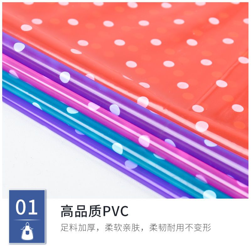 Apron Waterproof Oil-Proof Kitchen Korean Fashion Bib Pvc Dot Men's and Women's Work Household Washing Dish Washing Waist