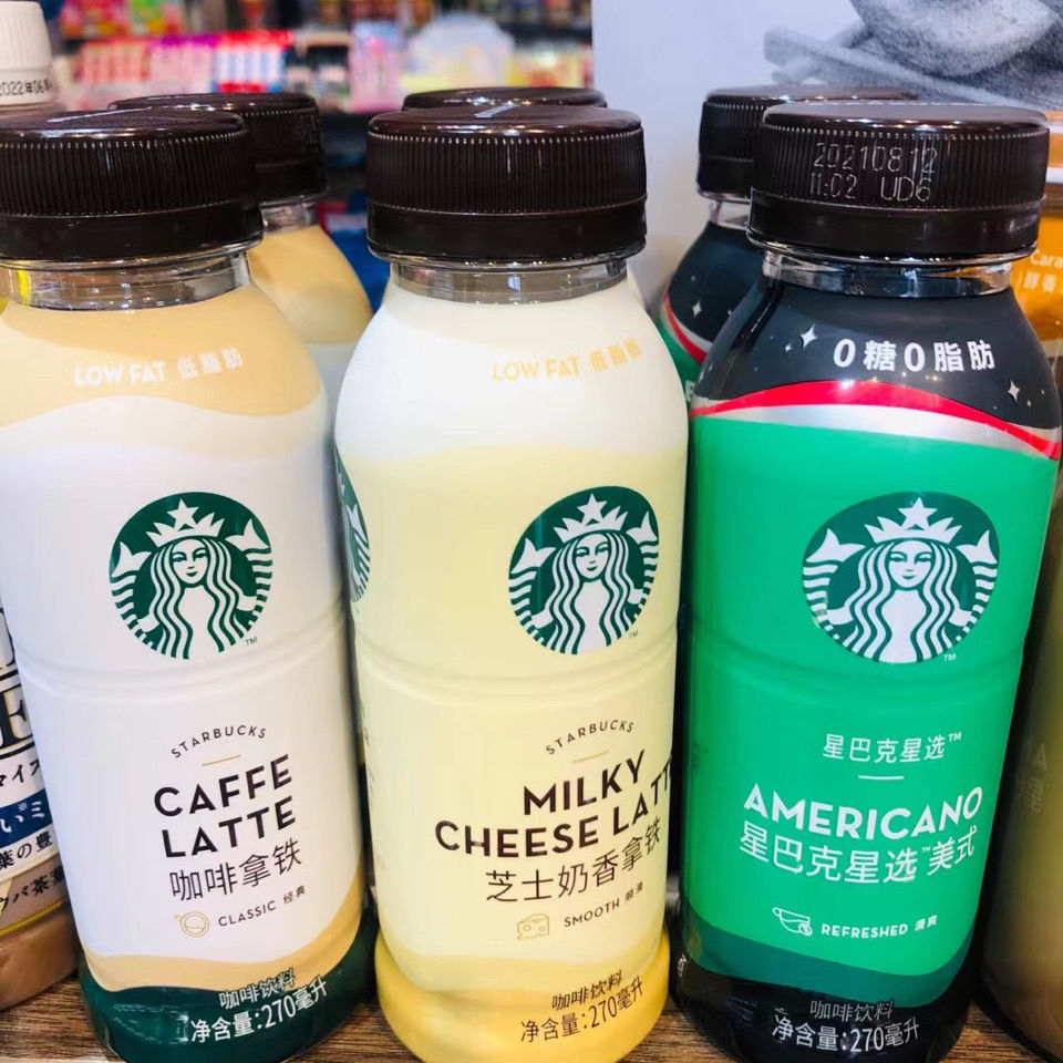 starbucks/星巴克星选咖啡拿铁芝士奶香拿铁饮料270ml*6瓶整箱装-图1