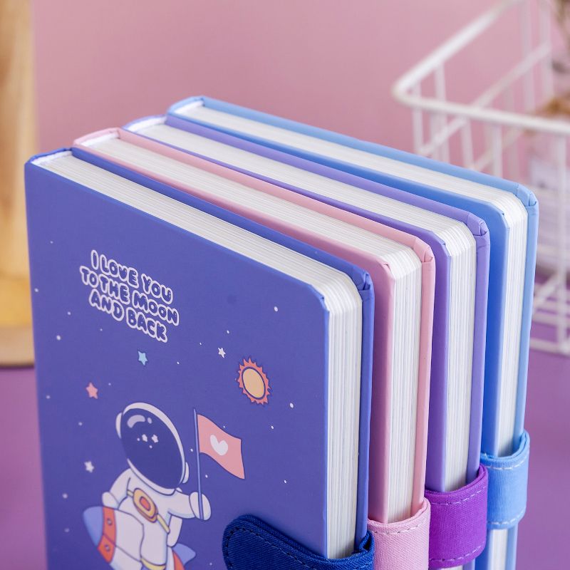 Cute Diary Elementary School Student Illustration Color Page Journal Book Notebook Notepad Ins Good-looking Thick Notebook