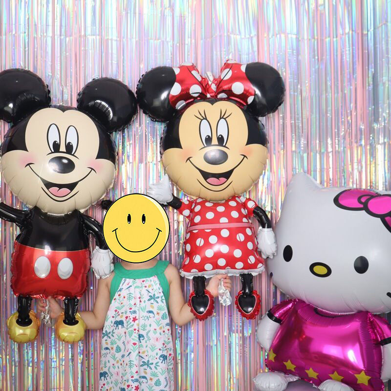 Oversized Three-Dimensional Minnie Mickey Balloon Imitation Beauty Three-Dimensional Aluminum Foil Aluminum Film Balloon Birthday Party Decoration