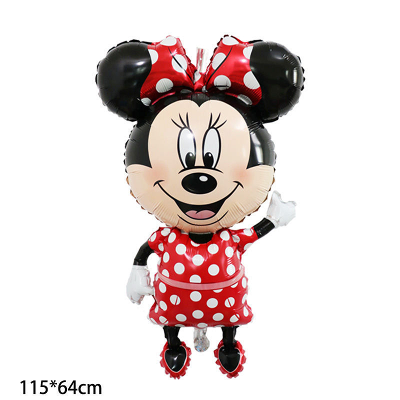 Oversized Three-Dimensional Minnie Mickey Balloon Imitation Beauty Three-Dimensional Aluminum Foil Aluminum Film Balloon Birthday Party Decoration