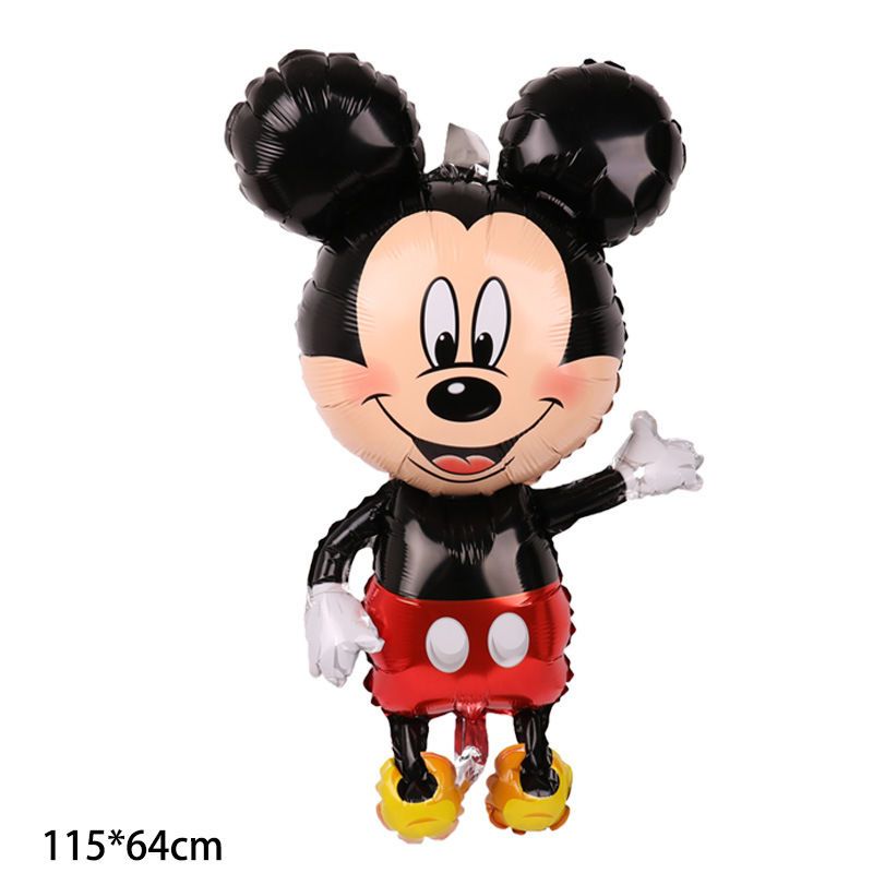 Oversized Three-Dimensional Minnie Mickey Balloon Imitation Beauty Three-Dimensional Aluminum Foil Aluminum Film Balloon Birthday Party Decoration