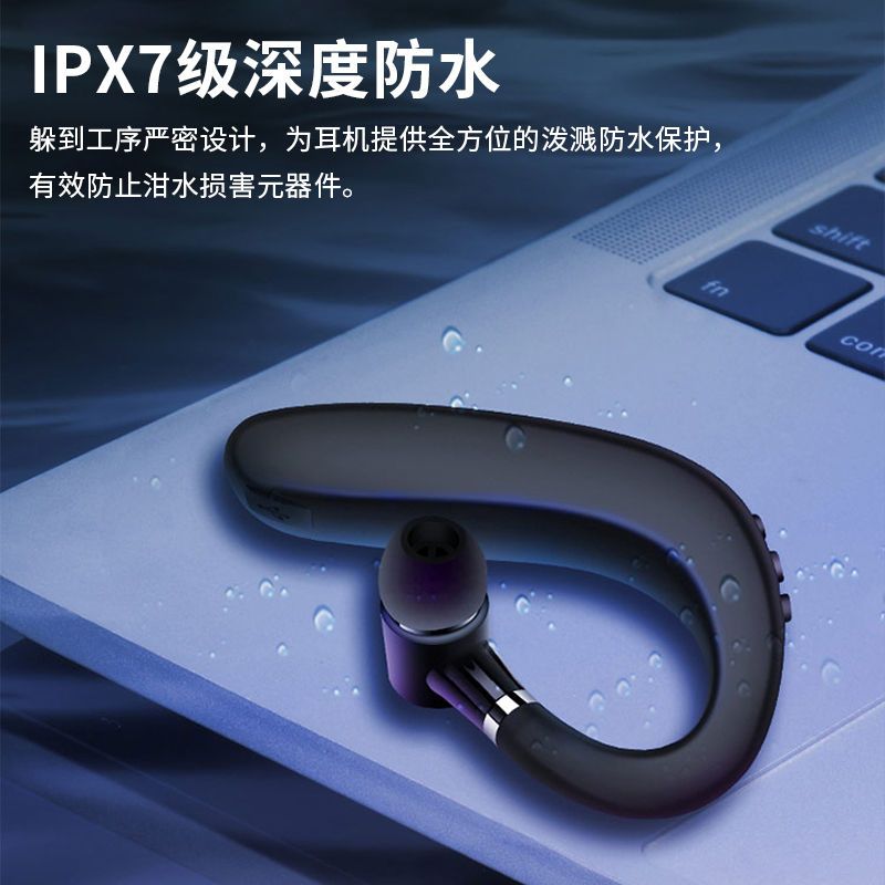 Real Wireless Bluetooth Headset Ear Hanging Business Driving Sports Ultra-Long Standby Huawei Vivo Apple Android Universal