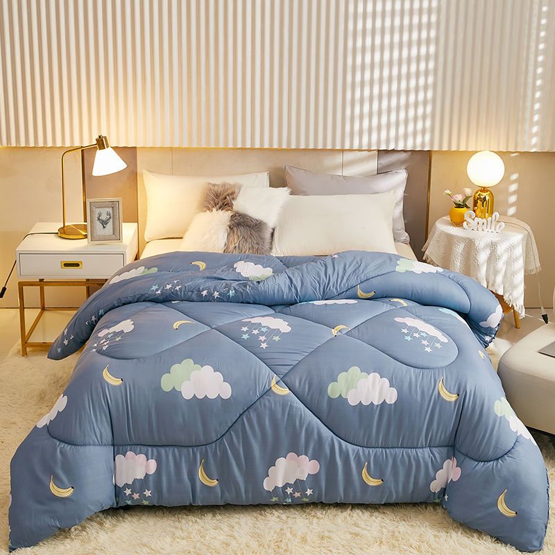 [guangdong delivery] dormitory quilt winter cotton padded quilt 1.50kg student single 1.5m thick warm double quilt 1.8