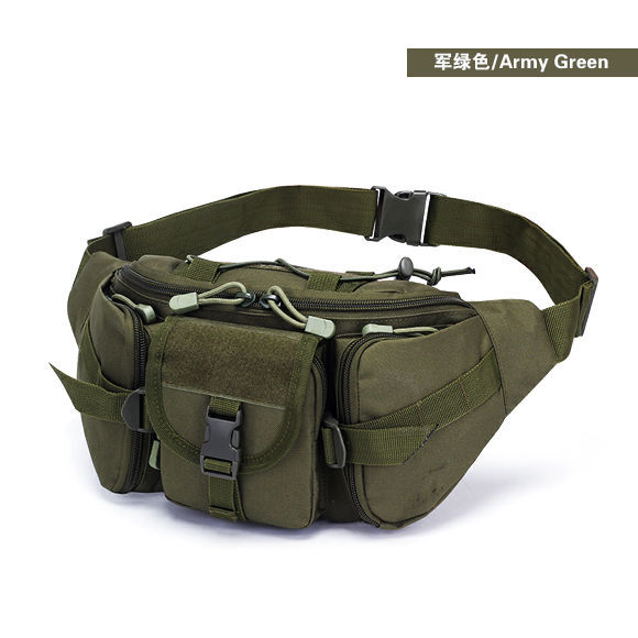 outdoor pocket men‘s and women‘s multifunctional cashier bag military fans tactical cycling leisure camouflage mountaineering slingshot waist bag