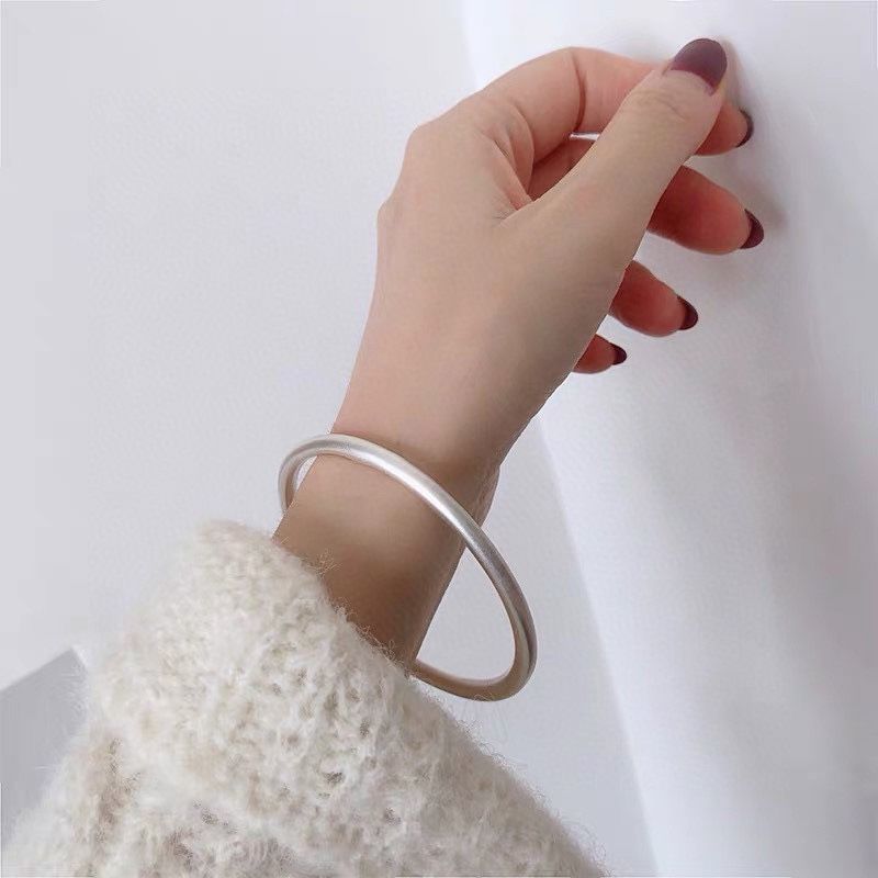 [Free Lettering] Ancient Inheritance Silver Bracelet Female Chinese Style 9999 Pure Silver Non-Fading Bracelet Birthday Gift
