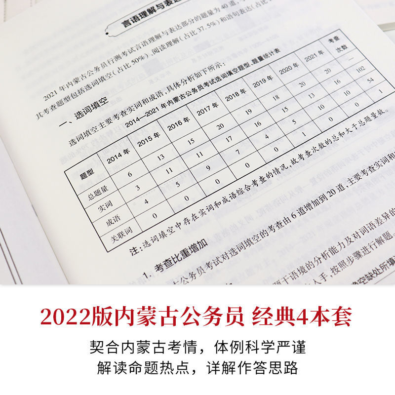 内蒙古省考公务员历年真题中公2022年申论行测考试教材模拟试卷拼团中