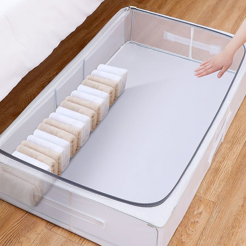 Transparent Bed Bottom Clothes Organizer Storage Box Household Supplies Storage Cabinet Transparent Folding Bed Bottom Storage Box