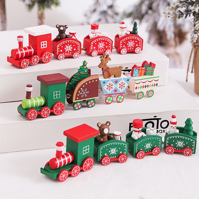 christmas gift small train christmas table decorations prop decoration toy kindergarten small gifts for children