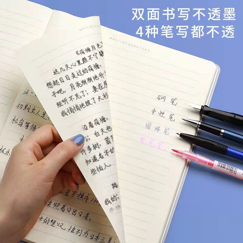 B5 Rubber Cover Notebook Thick Wholesale Cheap Fresh Notepad Diary Book Simple Notebook High School Students