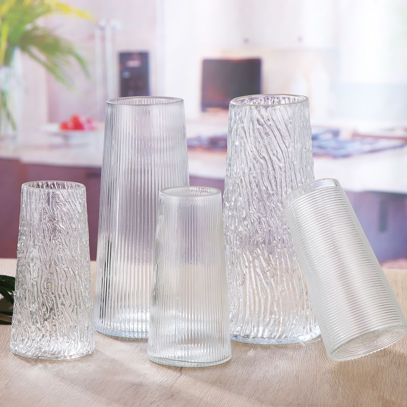 creative nordic light luxury transparent glass vase flower cultivation flower arrangement simple home decoration decoration crafts