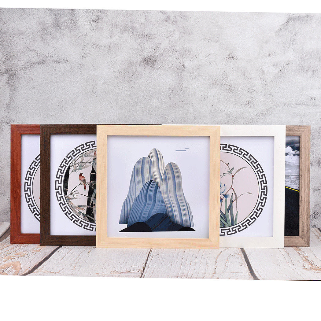 Photo Frame Solid Wood Chinese Painting Square Mounting Calligraphy and Painting Frame 35 Xuan Paper Cardboard 38 33 1666.65cm-Inch Wall Hanging Picture Frame