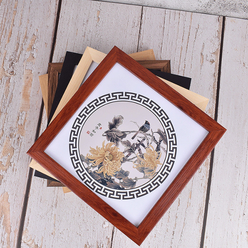 Photo Frame Solid Wood Chinese Painting Square Mounting Calligraphy and Painting Frame 35 Xuan Paper Cardboard 38 33 1666.65cm-Inch Wall Hanging Picture Frame