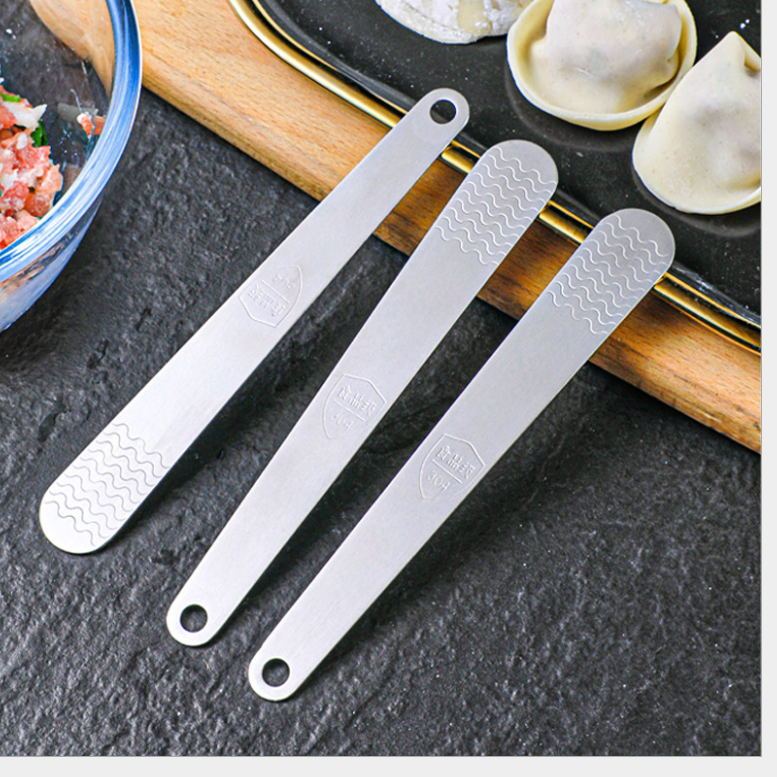 304 Stainless Steel Stuffing Ruler Stuffing Spoon Dumpling Making Artifact Stuffing Spoon Stuffing Board Stuffing Shovel Bag Chaos Spoon Tool Household