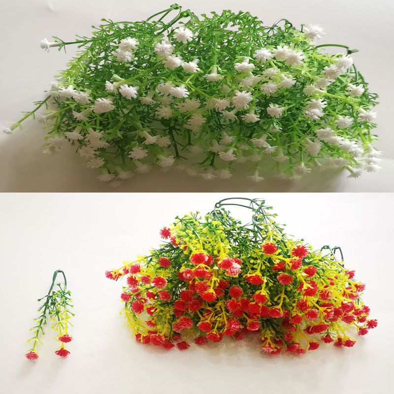 Flower Accessories Plastic with Flowers and Plants Bouquet with Grass Decoration Material Bouquet Embellishment Starry Sky