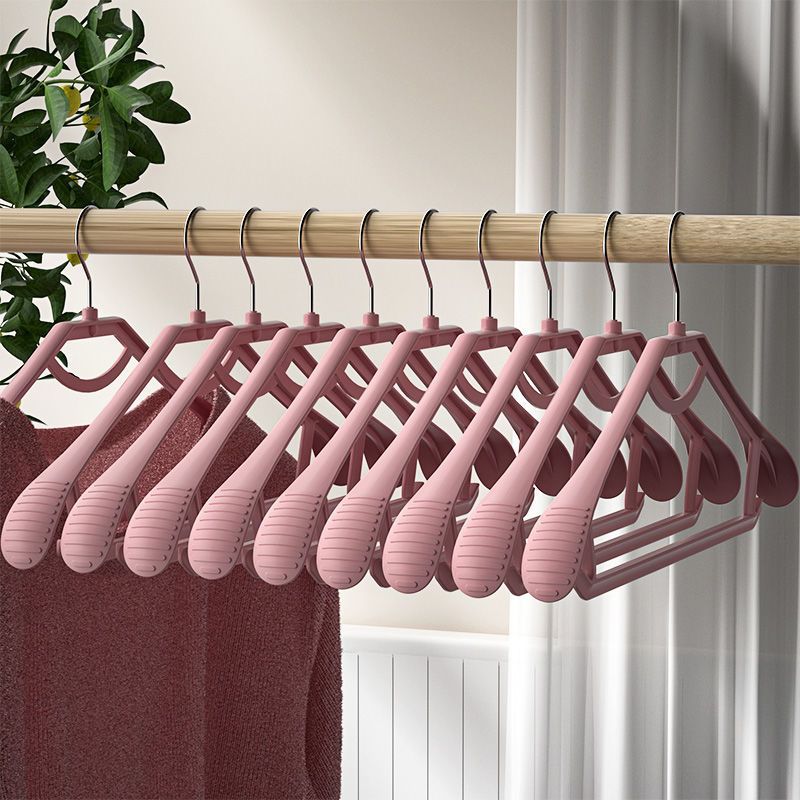 Wide Shoulder Clothes Hanger Adult Hanger Air Clothes Clothes Hanger Non-Slip Hanger Plastic Clothes Hanger Clothes Hanging Rack