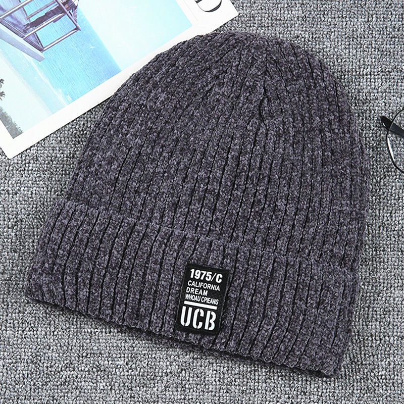 hat men winter thickening thermal knitting woolen cap autumn and winter korean fashion plus fluff wool cycling men cotton-padded cap