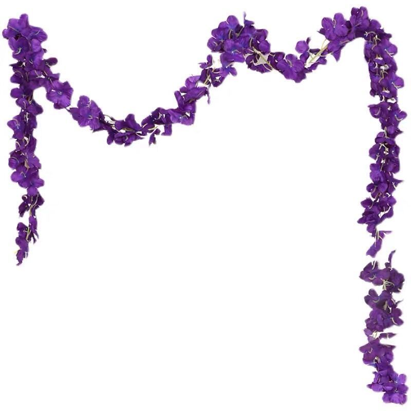 Simulated Pincushion the Flowers Orchid the Flowers Wall Hanging Flower Wisteria Flower Silk Flower Fake Flower Rattan Wedding Wedding Flower Strip Decoration