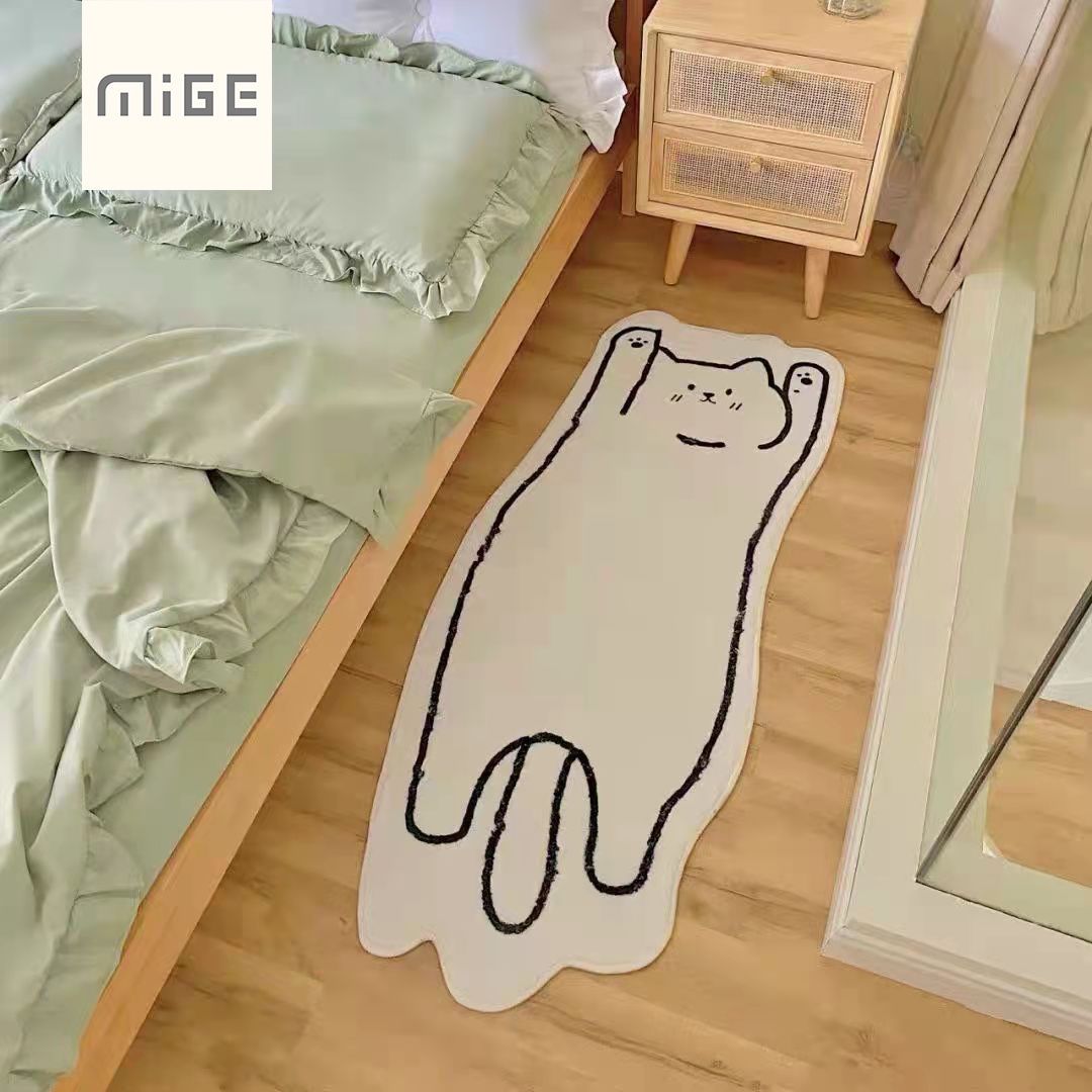 carpet bedroom ins rental house desk internet celebrity home household cat american bedside blanket room nordic style