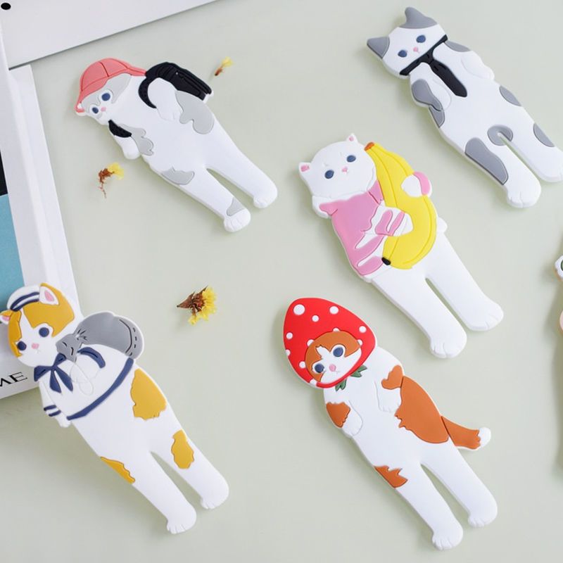 Cat Hook Kitten Magnetic Force Three-Dimensional Stickers Daily Refrigerator Series Cute Magnet Cat