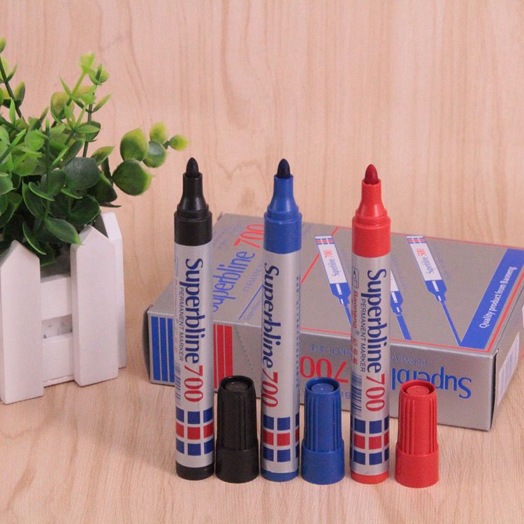 baoneng 700 oily marking pen single-head package marker box marker black durable oily ink