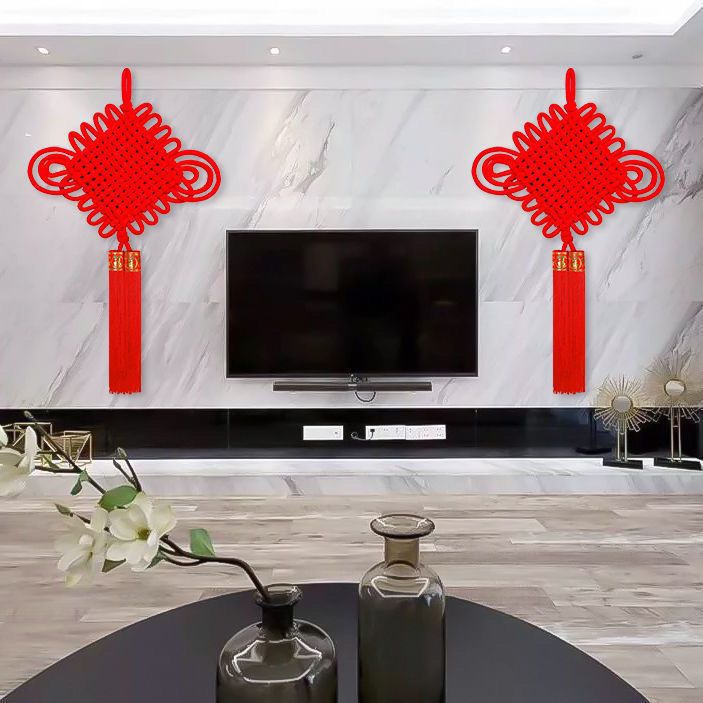Chinese Knot Pendant Living Room Fu Character Large Town House Wall Hanging Door New Year Spring Festival High-End Jubilant Decoration