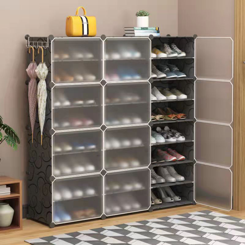 simple shoe cabinet household entrance dustproof economical assembly shoe rack multi-layer dormitory space-saving storage artifact