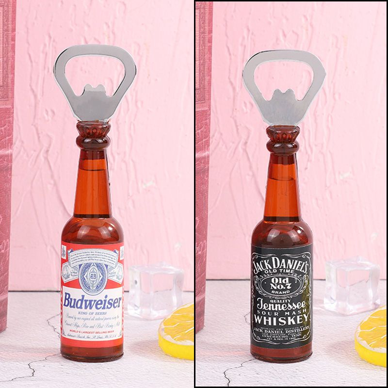 Creative Beer Bottle Opener Beer Bottle Refridgerator Magnets Personalized Liquor Beer Steins Modeling Pressurized Bottle Bottle Opener