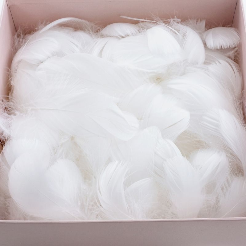 feather decoration diy handcraft jewelry material accessories macaron color feather gift box filling soft color feather