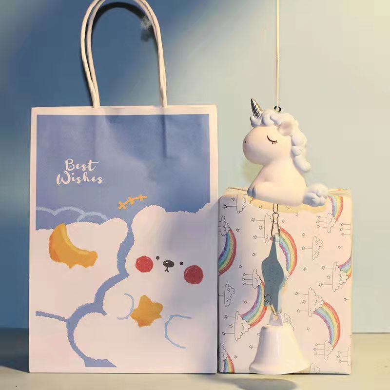 Unicorn Girl Heart Wind Chimes Girls Room Pendant Gifts for Classmates Girlfriends Girlfriend Birthday Gift Souvenir
