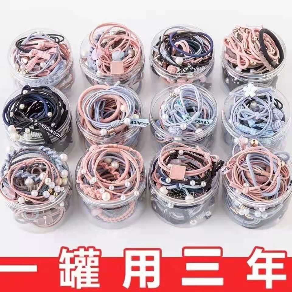 rubber band hairband for tying up hair suit female south korea is online influencer head string female korean cute simple hair ring headwear female