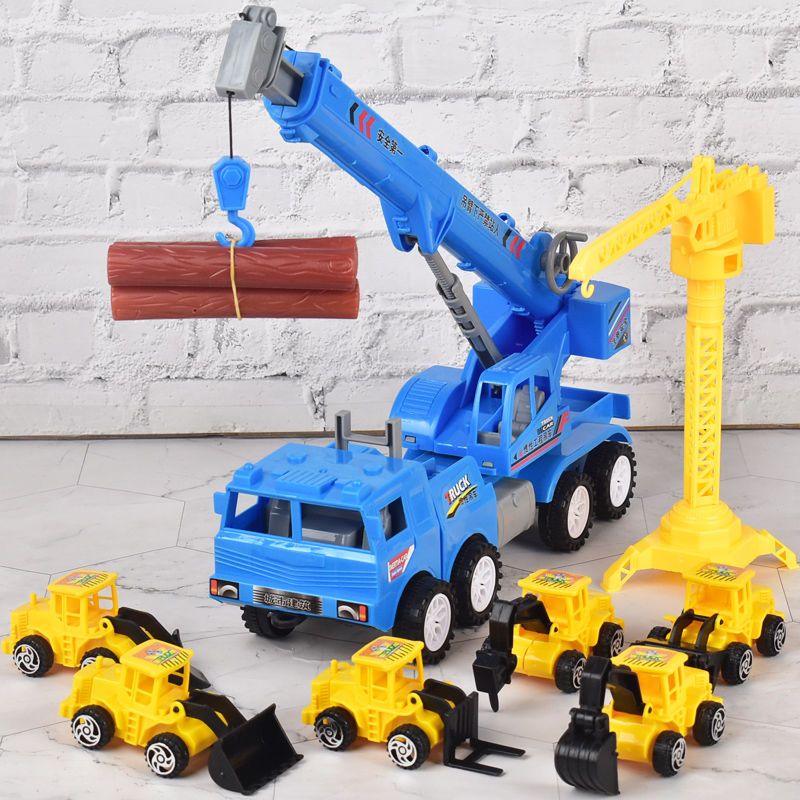 large crane toy car crane children crane model simulation engineering car inertia car boy 3-6 years old