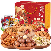 坚果年货礼盒零食大礼包一整箱中秋混合红干果每日休闲食品