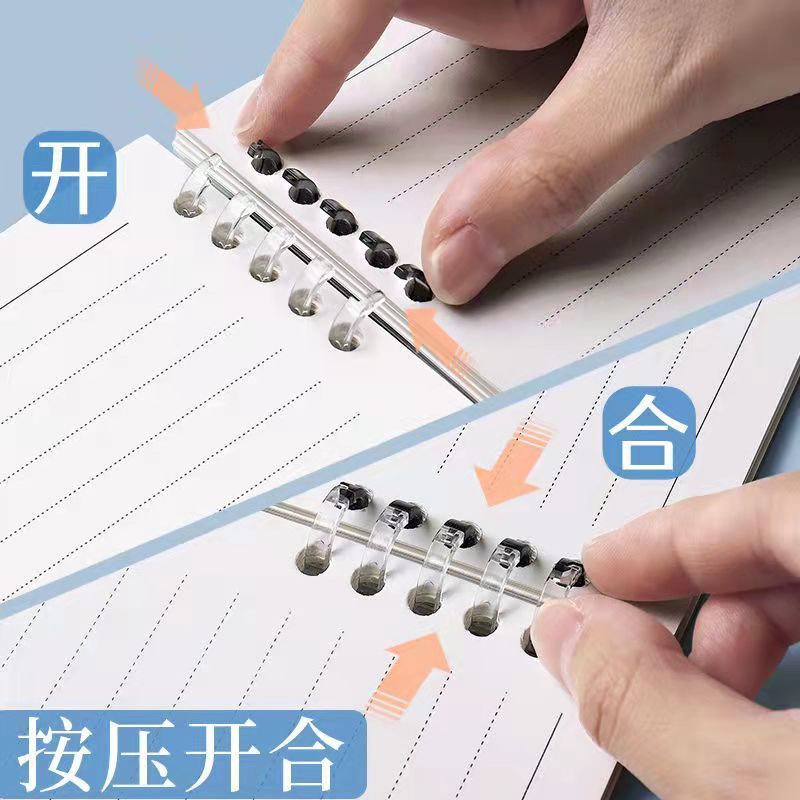 Notebook Ins Good-looking Loose Spiral Notebook Non-Manual Reading Notebook Student Stationery Gifts Coil Clip Account Book