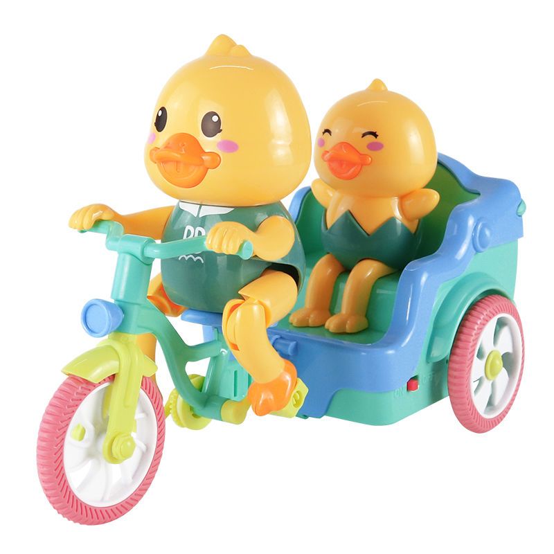 Little Duck Electric Tricycle TikTok Stunt Dancing Tricycle Cute Early Childhood Educational Toys New Year Gift