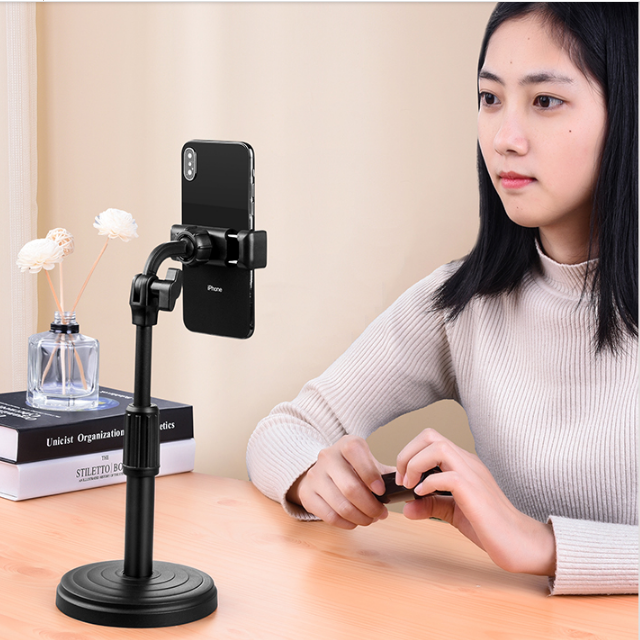 Mobile Phone Bracket Adjustable Gadget for Live Streaming Lazy Desktop Rotary Multifunctional Online Class Student Binge-watching Photo Universal