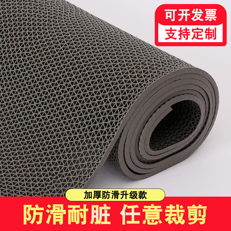 hollow waterproof floor mat bathroom non-slip floor mat toilet kitchen toilet plastic pvc non-slip mat bathroom