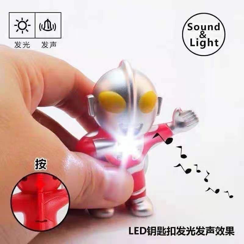 Japanese Cartoon Style Ultraman Necklace Hand-Made Luminous Toys Student Boy Birthday Gift Accessories Matching