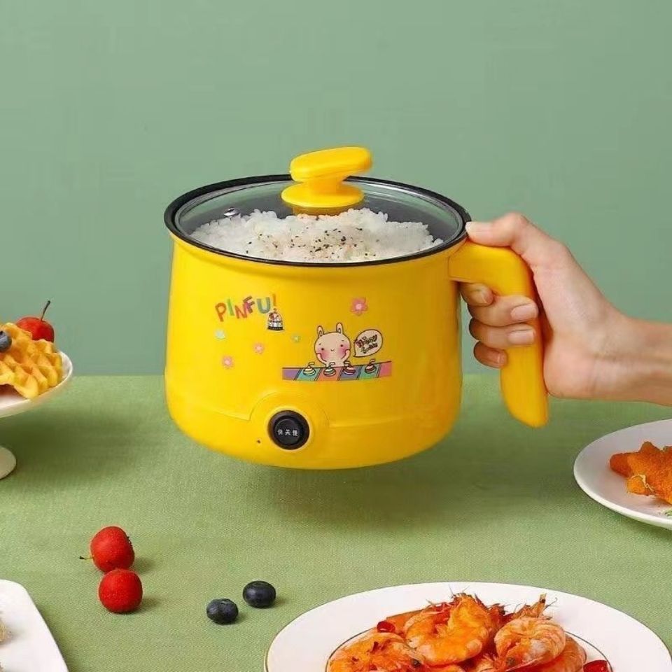 electric caldron dormitory small electric pot mini non-stick electric hot pot multi-functional fried steaming boiling hot pot all-in-one pot internet celebrity same style