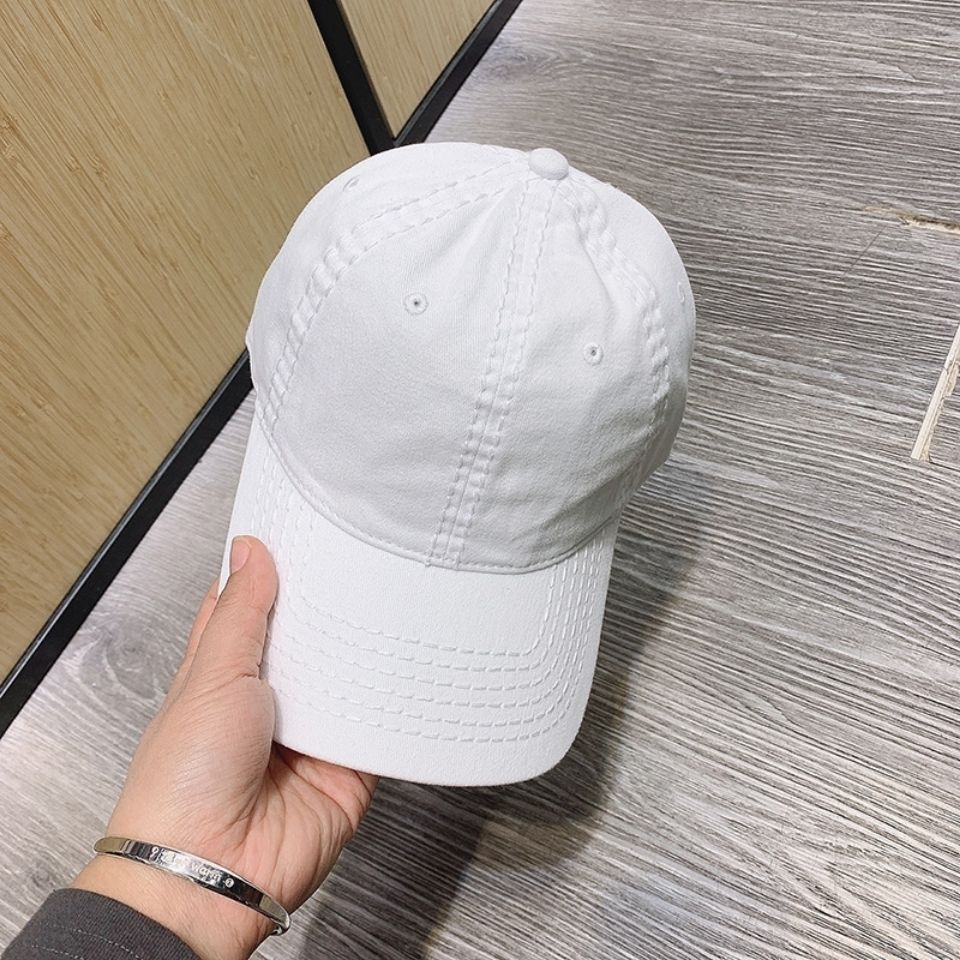 Korean Style Gray Hat Women's Autumn and Winter Korean Style Spring and Autumn Baseball Cap Small Black Soft Top Slimming Peaked Cap Niche