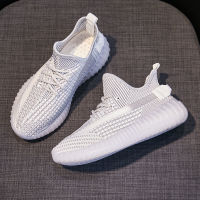 夏季飞织椰子鞋350V2男女网鞋透气情侣鞋果冻学生套帮女运动鞋