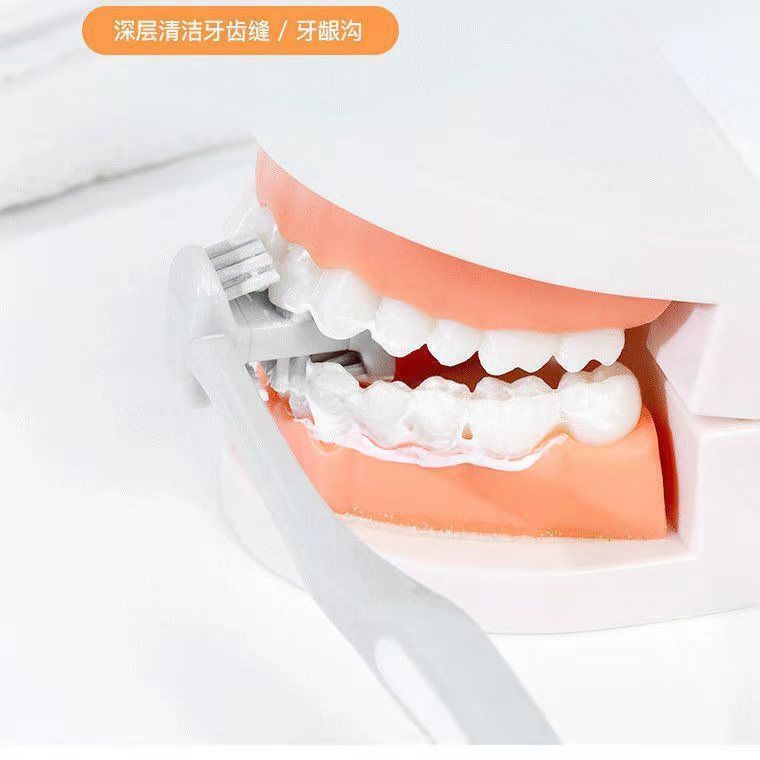 Tiktok Same Style Six-Sided Toothbrush Wrapped U-Shaped Six-Sided Teeth Protecting Brush Teeth without Dead Angle High-End Adult Soft-Bristle Toothbrush