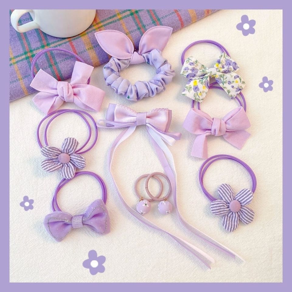 children‘s bow hair rope girls headdress hair accessories rubber headband head rope baby does not hurt hair ribbon new hair accessories female