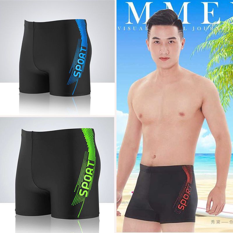 swimming trunks men‘s adult boxer men‘s swimsuit hot spring quick-drying anti-embarrassment swimming trunks student plus size equipment set