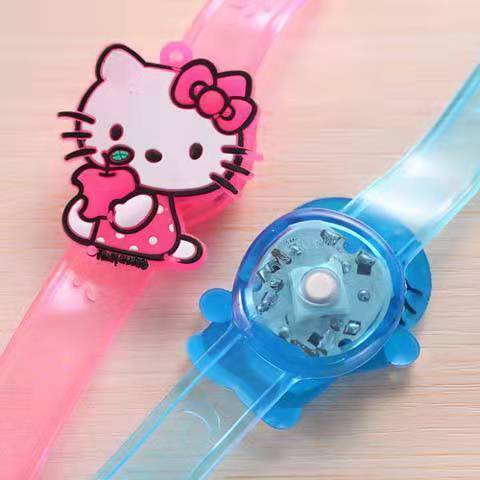 Flash Watch Boys and Girls Cartoon Wrist Strap Kindergarten Hot Gift Small Toy Children Luminous Bracelet Creative