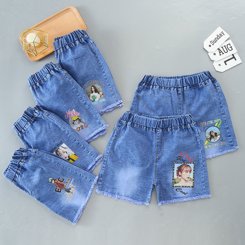 girls‘ summer hot cropped pants korean style trendy hot pants girls‘ new casual loose thin hot pants all-matching