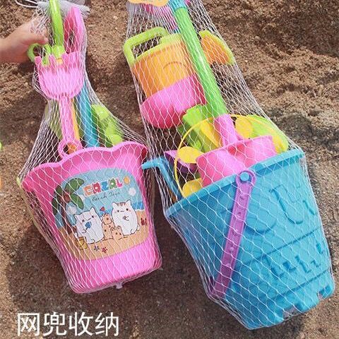 Children's Beach Toys Baby Seaside Playing Water and Sand Toy Hourglass Shovel and Bucket Water Windmill Sand Toys