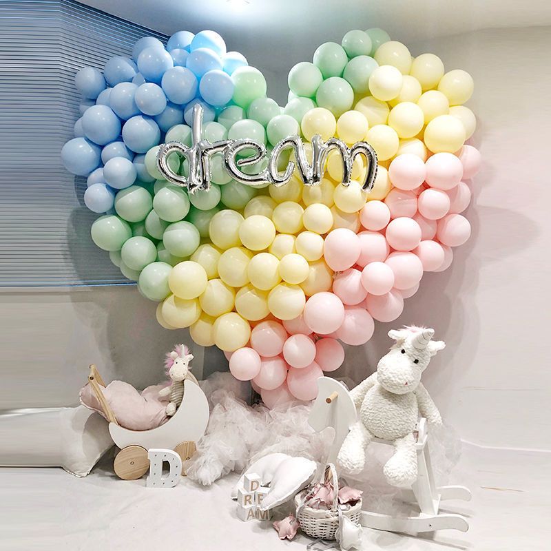 thickened macaron balloon wholesale wedding room decoration wedding arrangement children‘s birthday party opening ceremony decoration