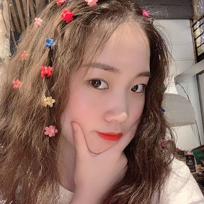 Xuan Ya Mini Claw Clip Small Flowers Hairpin Children Cute Hair Accessories Little Clip Hairpin Baby Princess Broken Hair Headdress
